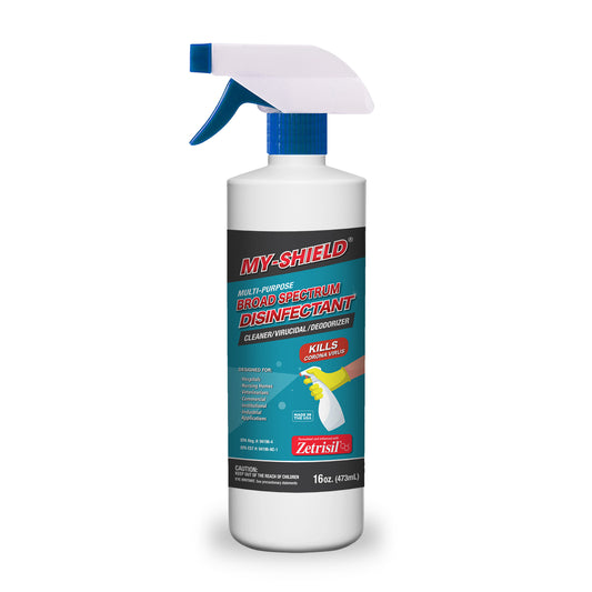 My Shield Broad Spectrum Long-Lasting Disinfectant with Nano-Spear Technology Powered by Zetrisil® EPA Reg. #94196-4