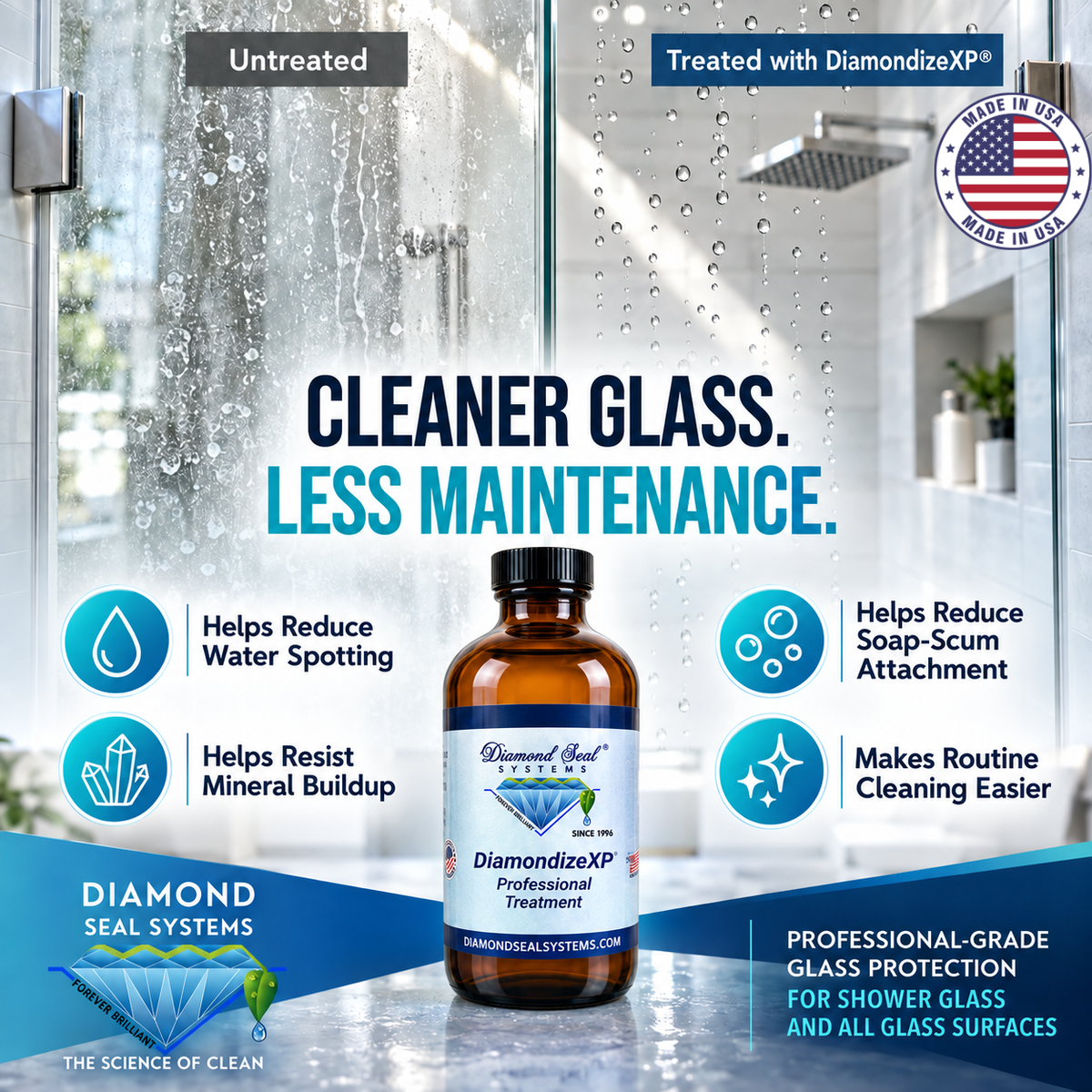 DiamondizeXP® Professional Glass Treatment — Dealer Only