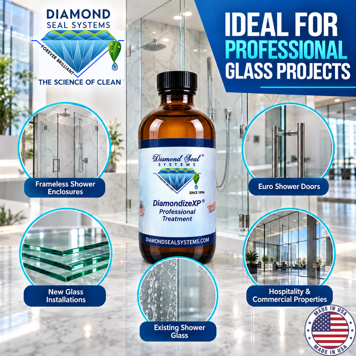 DiamondizeXP® Professional Glass Treatment — Dealer Only