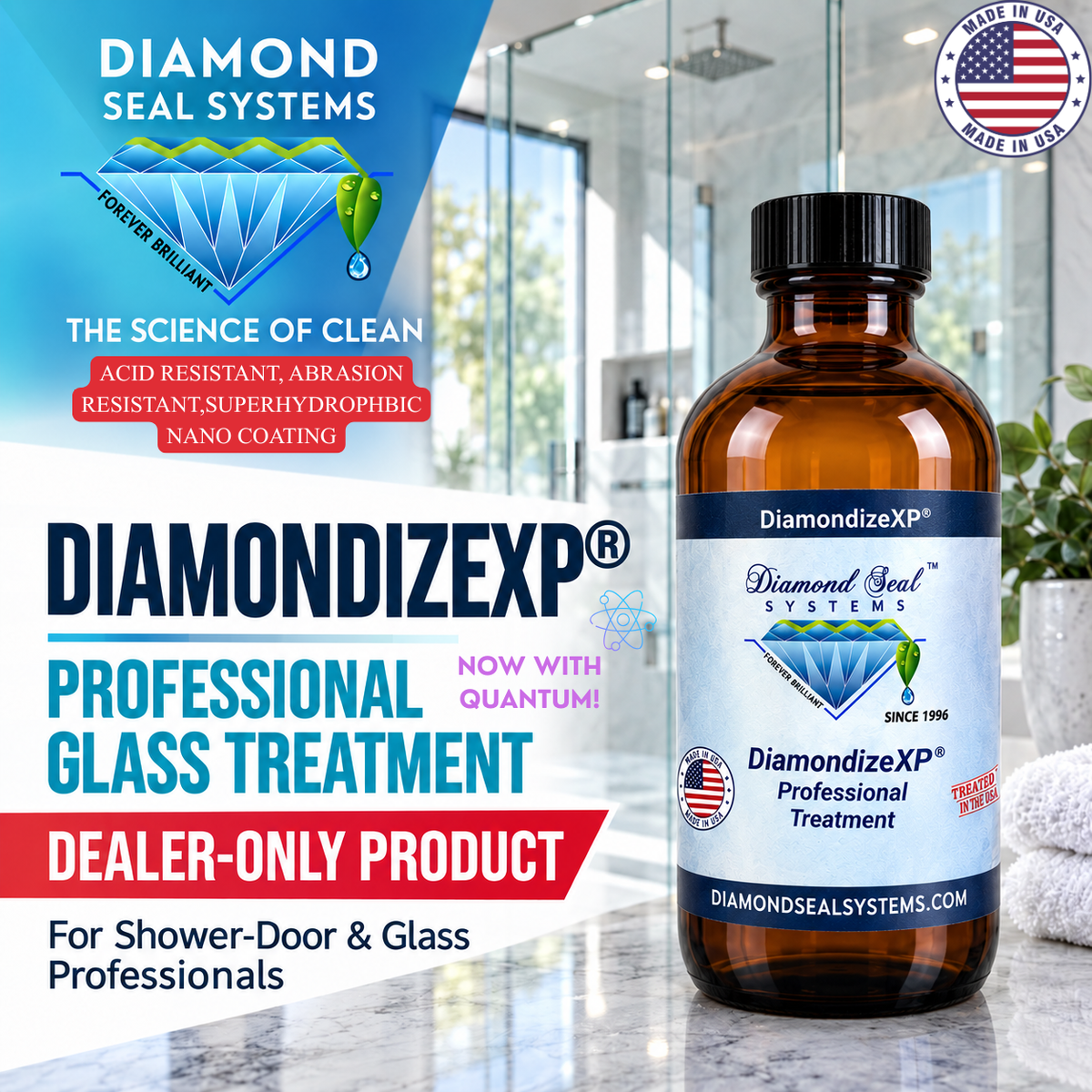 DiamondizeXP® Professional Glass Treatment — Dealer Only