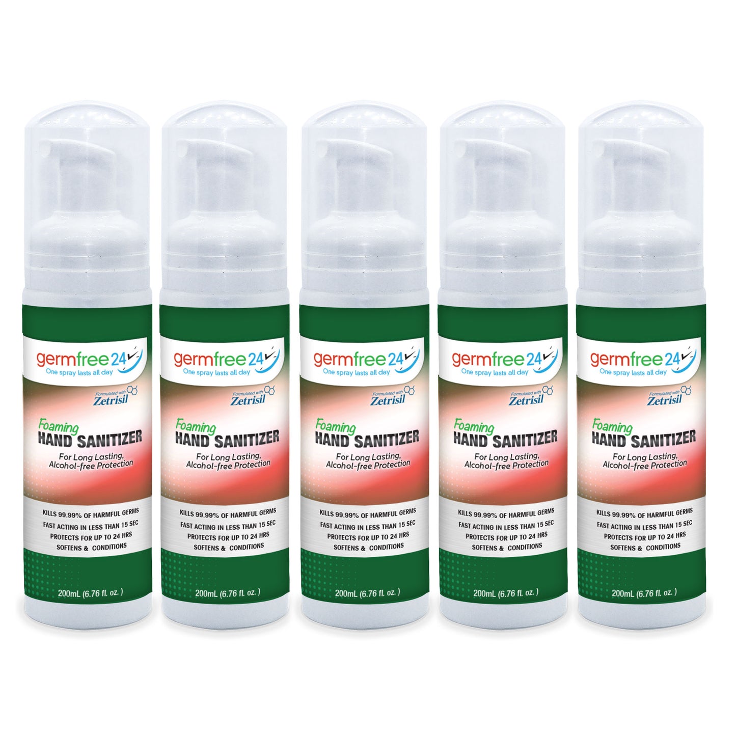 24-Hour Hand Sanitizer - Alcohol Free - FDA Approved - with Zetrisil®